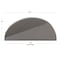 Gliderite Hardware 1-1/2 in. Center to Center Semi Circle Knob Graphite Gray 4844-GPH-1 - alternate 3
